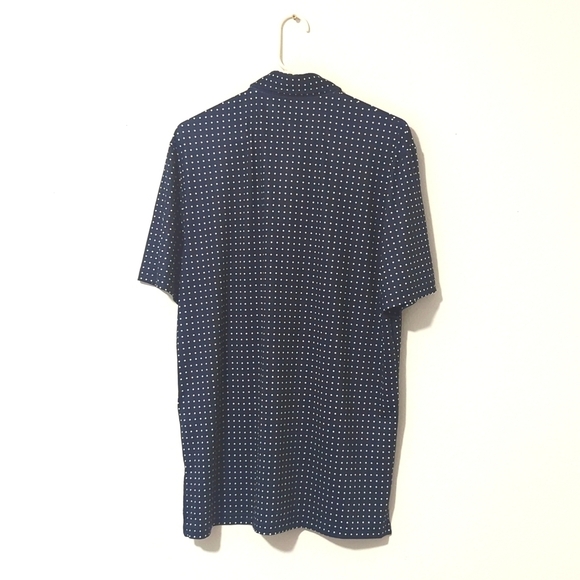 RLX Ralph Lauren men's French Navy round Hill dot golf T-shirt. - Picture 2 of 10